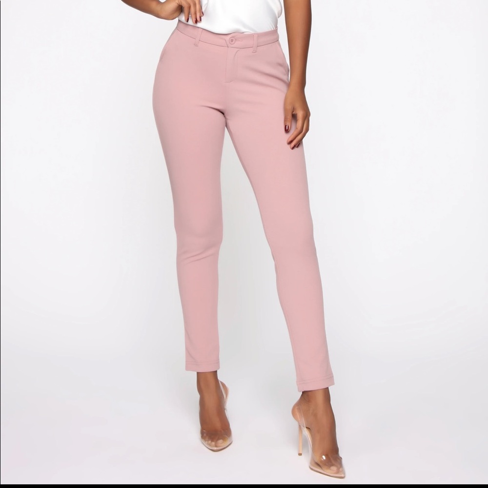 Play your part trouser in blush